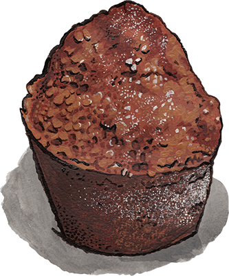 pumpkin muffin illustration