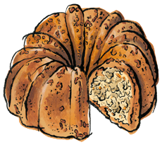 Summer Fling Coffee Cake illustration